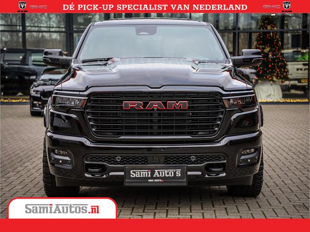 Dodge 1500 RAM Night Premium | Full Option | De Meest Luxe Pick-Up in zijn Klasse | 14.4 Inch Display | Luchtvering | 420PK 636 Nm | Comfortabele Dubbele Cabine met Royale 5 Zitplaatsen | BPM vrij | Nu Leverbaar uit Voorraad | Voorraad Nr 2233 - 7672