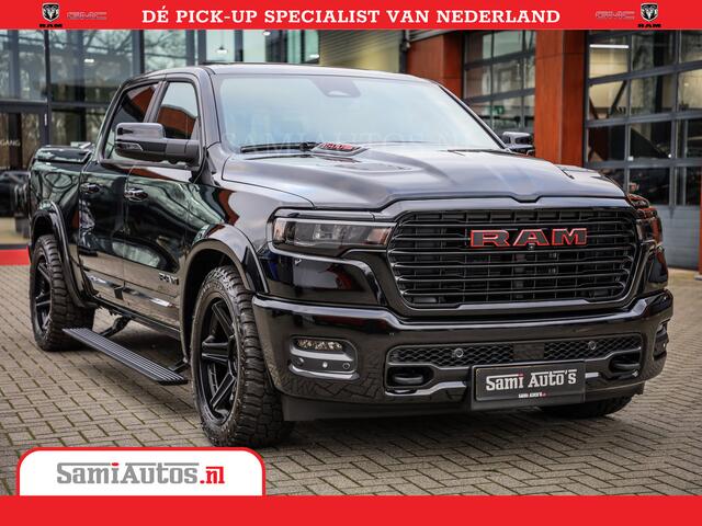 Dodge 1500 RAM Night Premium | Full Option | De Meest Luxe Pick-Up in zijn Klasse | 14.4 Inch Display | Luchtvering | 420PK 636 Nm | Comfortabele Dubbele Cabine met Royale 5 Zitplaatsen | BPM vrij | Nu Leverbaar uit Voorraad | Voorraad Nr 2233 - 7672