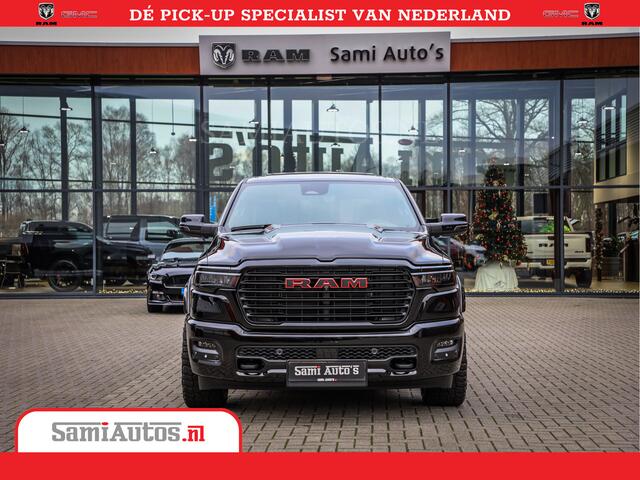 Dodge 1500 RAM Night Premium | Full Option | De Meest Luxe Pick-Up in zijn Klasse | 14.4 Inch Display | Luchtvering | 420PK 636 Nm | Comfortabele Dubbele Cabine met Royale 5 Zitplaatsen | BPM vrij | Nu Leverbaar uit Voorraad | Voorraad Nr 2233 - 7672