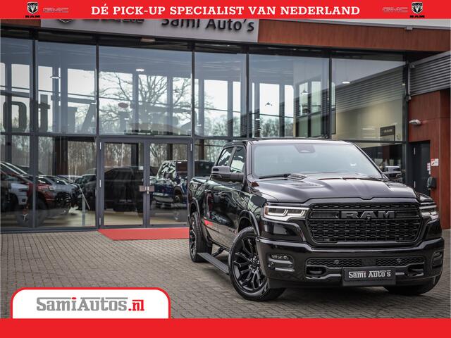 Dodge 1500 Ram LIMITED H.O | 540 PK | Z.G.A.N | DEZE RAM BESCHIKT OVER ALLE BESCHIKBARE OPTIES | Comfortabele Dubbele Cabine met Royale 5 Zitplaatsen | BPM vrij | Nu Leverbaar uit Voorraad | Voorraad Nr 2265 - V77JVF