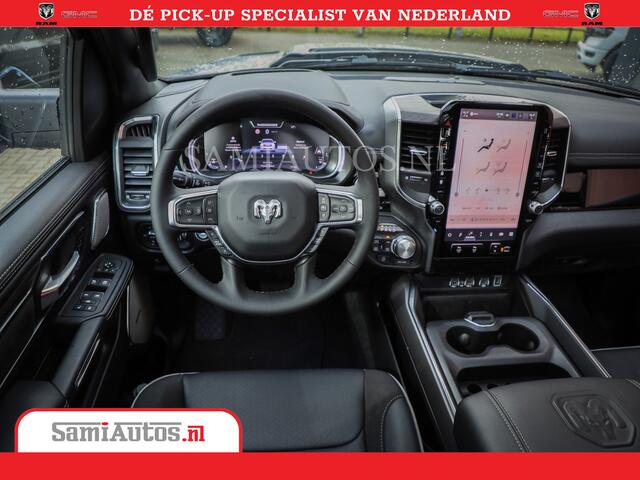 Dodge 1500 RAM Night Premium | Full Option | De Meest Luxe Pick-Up in zijn Klasse | Comfortabele Dubbele Cabine met Royale 5 Zitplaatsen | BPM vrij | Nu Leverbaar uit Voorraad | Voorraad Nr 2215 - 4984