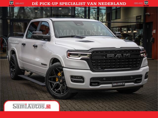 Dodge 1500 Ram Limited Night High Output 540HP 706Nm | Massage + Full Option | De Meest Luxe en Volle Pick-Up in zijn Klasse | Comfortabele Dubbele Cabine met Royale 5 Zitplaatsen | BPM vrij | Nu Leverbaar uit Voorraad | Voorraad Nr 2352 - 7649
