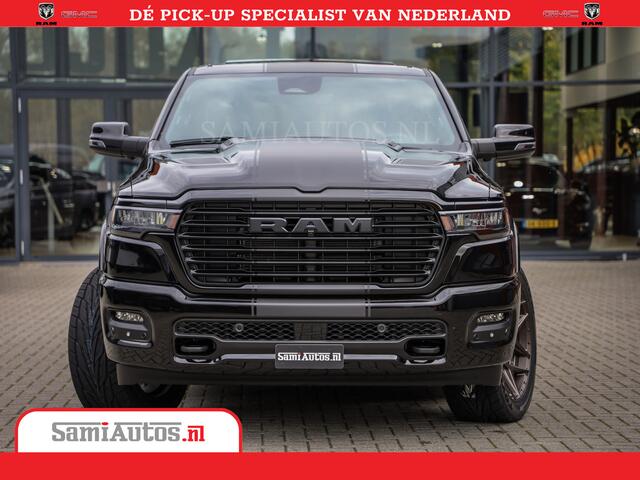 Dodge 1500 RAM Laramie Night | Face Lift | 420Pk 636 Nn | Extra Groot Scherm + Passagiers Scherm | Comfortabele Dubbele Cabine met Royale 5 Zitplaatsen | BPM vrij | Nu Leverbaar uit Voorraad | Voorraad Nr 2220 - 5039