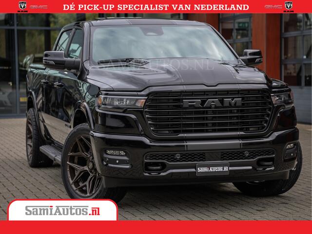 Dodge 1500 RAM Laramie Night | Face Lift | 420Pk 636 Nn | Extra Groot Scherm + Passagiers Scherm | Comfortabele Dubbele Cabine met Royale 5 Zitplaatsen | BPM vrij | Nu Leverbaar uit Voorraad | Voorraad Nr 2220 - 5039