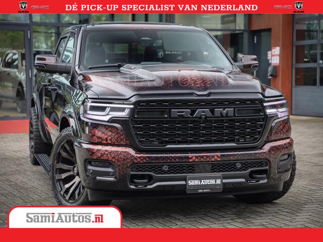 Dodge 1500 Ram COBRA EDITION | Limited Night High Output 540HP 706Nm | Massage + Full Option | De Meest Luxe en Volle Pick-Up in zijn Klasse | Comfortabele Dubbele Cabine met Royale 5 Zitplaatsen | BPM vrij | Nu Leverbaar uit Voorraad | Voorraad Nr 2292 - 5178 | Cob