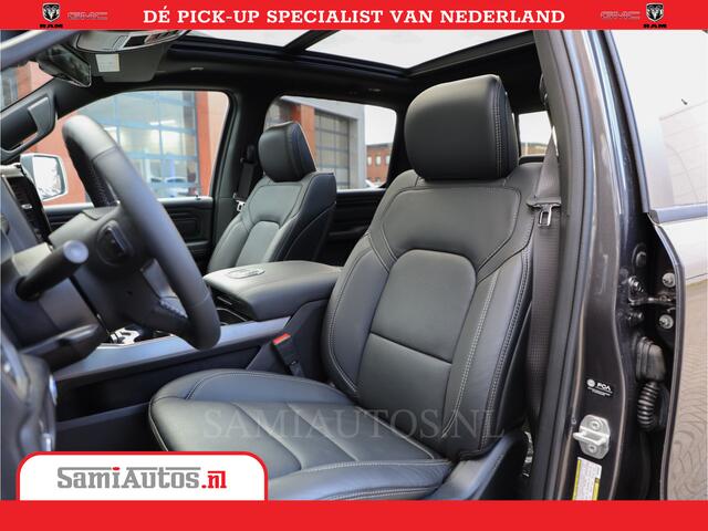 Dodge 1500 Ram Laramie Night 5,7 V8 402PK | Krachtige Hemi | Zeer Rijk Uitgevoerd | Comfortabele Dubbele Cabine met Royale 5 Zitplaatsen | BPM vrij | Nu Leverbaar uit Voorraad | Voorraad Nr 2371 - 2297
