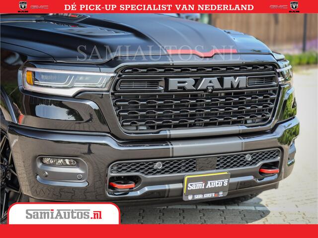 Dodge 1500 Ram Limited Night High Output 540HP 706Nm | Massage + Full Option | De Meest Luxe en Volle Pick-Up in zijn Klasse | Comfortabele Dubbele Cabine met Royale 5 Zitplaatsen | BPM vrij | Nu Leverbaar uit Voorraad | Voorraad Nr 2357 - 5182
