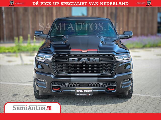Dodge 1500 Ram Limited Night High Output 540HP 706Nm | Massage + Full Option | De Meest Luxe en Volle Pick-Up in zijn Klasse | Comfortabele Dubbele Cabine met Royale 5 Zitplaatsen | BPM vrij | Nu Leverbaar uit Voorraad | Voorraad Nr 2357 - 5182
