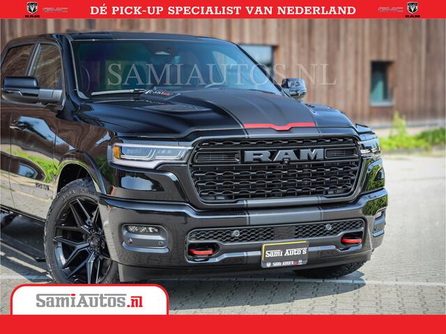 Dodge 1500 Ram Limited Night High Output 540HP 706Nm | Massage + Full Option | De Meest Luxe en Volle Pick-Up in zijn Klasse | Comfortabele Dubbele Cabine met Royale 5 Zitplaatsen | BPM vrij | Nu Leverbaar uit Voorraad | Voorraad Nr 2355 - 5149