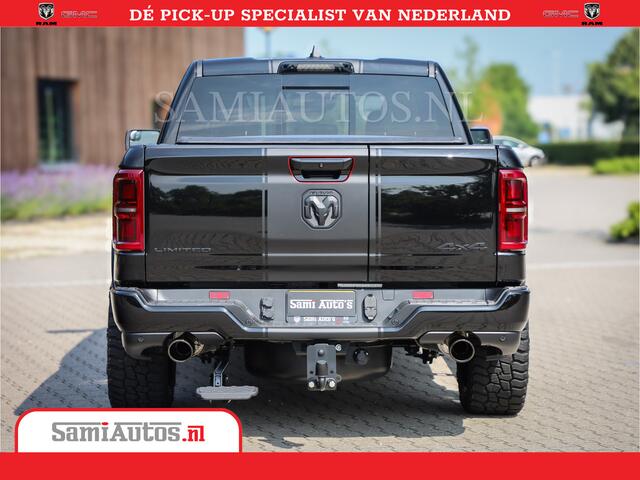 Dodge 1500 Ram Limited Night High Output 540HP 706Nm | Massage + Full Option | De Meest Luxe en Volle Pick-Up in zijn Klasse | Comfortabele Dubbele Cabine met Royale 5 Zitplaatsen | BPM vrij | Nu Leverbaar uit Voorraad | Voorraad Nr 2355 - 5149