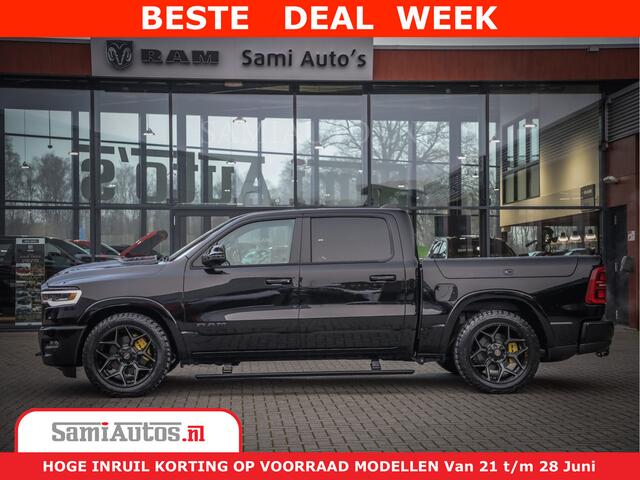 Dodge 1500 Ram Limited Night High Output 540HP 706Nm | Massage + Full Option | De Meest Luxe en Volle Pick-Up in zijn Klasse | Comfortabele Dubbele Cabine met Royale 5 Zitplaatsen | BPM vrij | Nu Leverbaar uit Voorraad | Voorraad Nr 2348 - 5158
