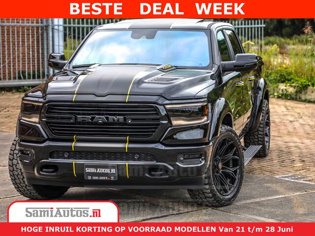 Dodge 1500 RAM GT EDITION | TRX PACK | VIRTUAL COCKPIT | HEAD-UP | ADAPTIVE CRUISE | 360 CAMERA | 5.7 HEMI V8 402PK | 4X4 | Comfortabele Dubbele Cabine met Royale 5 Zitplaatsen | BPM vrij | Nu Leverbaar uit Voorraad | Voorraad Nr 2437