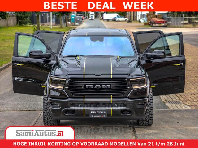 Dodge 1500 RAM GT EDITION | TRX PACK | VIRTUAL COCKPIT | HEAD-UP | ADAPTIVE CRUISE | 360 CAMERA | 5.7 HEMI V8 402PK | 4X4 | Comfortabele Dubbele Cabine met Royale 5 Zitplaatsen | BPM vrij | Nu Leverbaar uit Voorraad | Voorraad Nr 2437