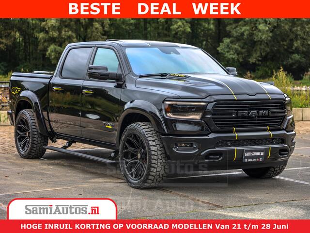 Dodge 1500 RAM GT EDITION | TRX PACK | VIRTUAL COCKPIT | HEAD-UP | ADAPTIVE CRUISE | 360 CAMERA | 5.7 HEMI V8 402PK | 4X4 | Comfortabele Dubbele Cabine met Royale 5 Zitplaatsen | BPM vrij | Nu Leverbaar uit Voorraad | Voorraad Nr 2437