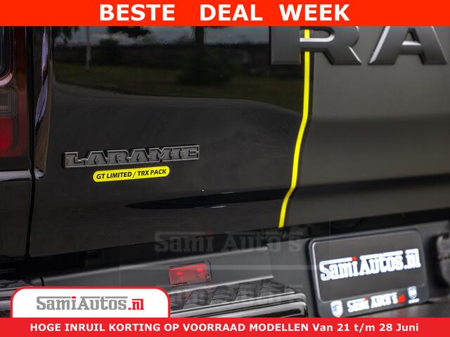 Dodge 1500 RAM GT EDITION | TRX PACK | VIRTUAL COCKPIT | HEAD-UP | ADAPTIVE CRUISE | 360 CAMERA | 5.7 HEMI V8 402PK | 4X4 | Comfortabele Dubbele Cabine met Royale 5 Zitplaatsen | BPM vrij | Nu Leverbaar uit Voorraad | Voorraad Nr 2437