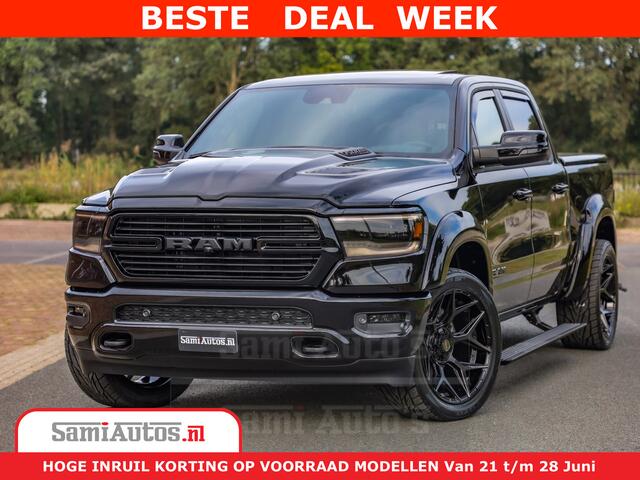 Dodge 1500 RAM GT EDITION | 5.7 V8 HEMI | VIRTUAL COCKPIT | HEAD-UP | ADAPTIVE CRUISE | 360 CAMERA | TRX PACK | Comfortabele Dubbele Cabine met Royale 5 Zitplaatsen | BPM vrij BPM vrij | Nu Leverbaar uit Voorraad | Voorraad Nr 2436