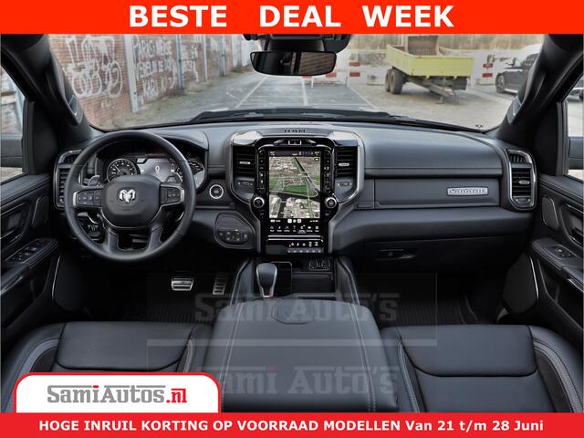 Dodge 1500 RAM GT EDITION | 5.7 V8 HEMI | VIRTUAL COCKPIT | HEAD-UP | ADAPTIVE CRUISE | 360 CAMERA | TRX PACK | Comfortabele Dubbele Cabine met Royale 5 Zitplaatsen | BPM vrij BPM vrij | Nu Leverbaar uit Voorraad | Voorraad Nr 2436