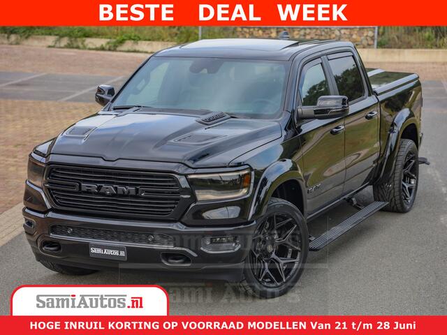 Dodge 1500 RAM GT EDITION | 5.7 V8 HEMI | VIRTUAL COCKPIT | HEAD-UP | ADAPTIVE CRUISE | 360 CAMERA | TRX PACK | Comfortabele Dubbele Cabine met Royale 5 Zitplaatsen | BPM vrij BPM vrij | Nu Leverbaar uit Voorraad | Voorraad Nr 2436