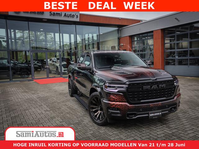 Dodge 1500 Ram COBRA EDITION | Limited Night High Output 540HP 706Nm | Massage + Full Option | De Meest Luxe en Volle Pick-Up in zijn Klasse | Comfortabele Dubbele Cabine met Royale 5 Zitplaatsen | BPM vrij | Nu Leverbaar uit Voorraad | Voorraad Nr 2292 - 5178 | Cob