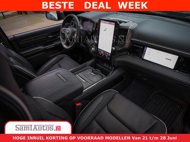 Dodge 1500 Ram COBRA EDITION | Limited Night High Output 540HP 706Nm | Massage + Full Option | De Meest Luxe en Volle Pick-Up in zijn Klasse | Comfortabele Dubbele Cabine met Royale 5 Zitplaatsen | BPM vrij | Nu Leverbaar uit Voorraad | Voorraad Nr 2292 - 5178 | Cob