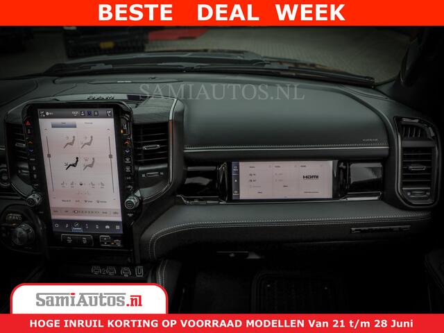 Dodge 1500 Ram COBRA EDITION | Limited Night High Output 540HP 706Nm | Massage + Full Option | De Meest Luxe en Volle Pick-Up in zijn Klasse | Comfortabele Dubbele Cabine met Royale 5 Zitplaatsen | BPM vrij | Nu Leverbaar uit Voorraad | Voorraad Nr 2292 - 5178 | Cob