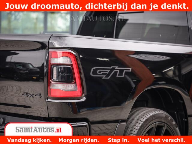 Dodge 1500 RAM GT EDITION | 5.7 V8 HEMI | VIRTUAL COCKPIT | HEAD-UP | ADAPTIVE CRUISE | 360 CAMERA | TRX PACK | Comfortabele Dubbele Cabine met Royale 5 Zitplaatsen | BPM vrij BPM vrij | Nu Leverbaar uit Voorraad | Voorraad Nr 2434