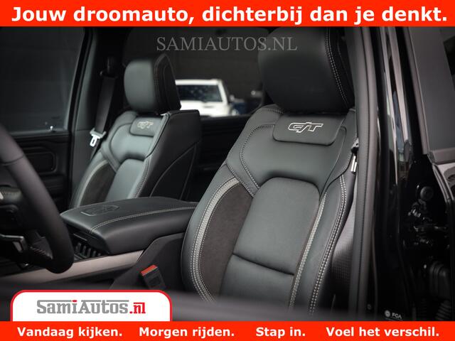 Dodge 1500 RAM GT EDITION | 5.7 V8 HEMI | VIRTUAL COCKPIT | HEAD-UP | ADAPTIVE CRUISE | 360 CAMERA | TRX PACK | Comfortabele Dubbele Cabine met Royale 5 Zitplaatsen | BPM vrij BPM vrij | Nu Leverbaar uit Voorraad | Voorraad Nr 2434