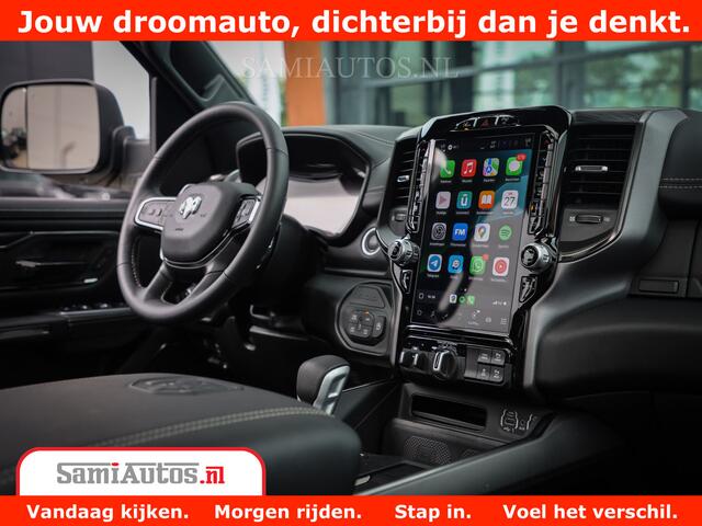 Dodge 1500 RAM GT EDITION | 5.7 V8 HEMI | VIRTUAL COCKPIT | HEAD-UP | ADAPTIVE CRUISE | 360 CAMERA | TRX PACK | Comfortabele Dubbele Cabine met Royale 5 Zitplaatsen | BPM vrij BPM vrij | Nu Leverbaar uit Voorraad | Voorraad Nr 2434