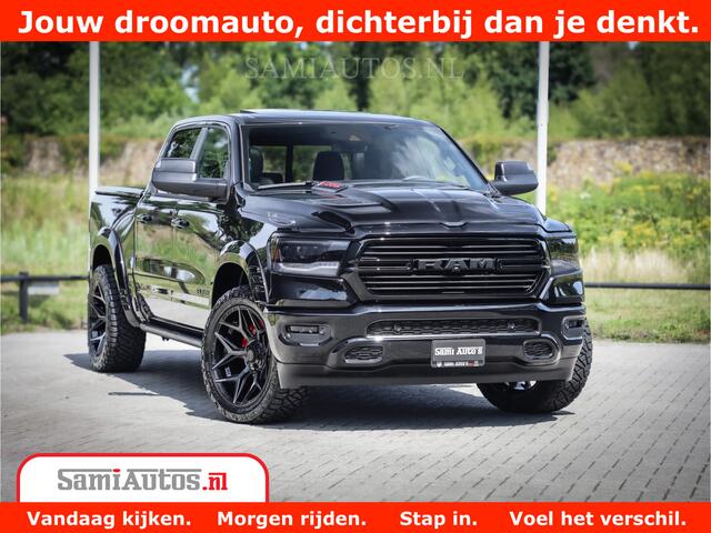 Dodge 1500 RAM GT EDITION | 5.7 V8 HEMI | VIRTUAL COCKPIT | HEAD-UP | ADAPTIVE CRUISE | 360 CAMERA | TRX PACK | Comfortabele Dubbele Cabine met Royale 5 Zitplaatsen | BPM vrij BPM vrij | Nu Leverbaar uit Voorraad | Voorraad Nr 2434