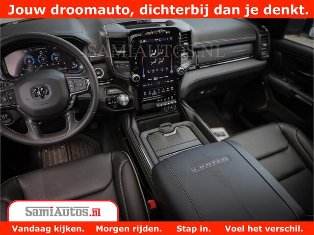 Dodge 1500 Ram Limited Night | 5.7 V8 Hemi Full Option | Comfortabele Dubbele Cabine met Royale 5 Zitplaatsen | De Meest Luxe en Volle Pick-Up in zijn Klasse | BPM vrij | Nu Leverbaar uit Voorraad | Voorraad Nr v45lpr