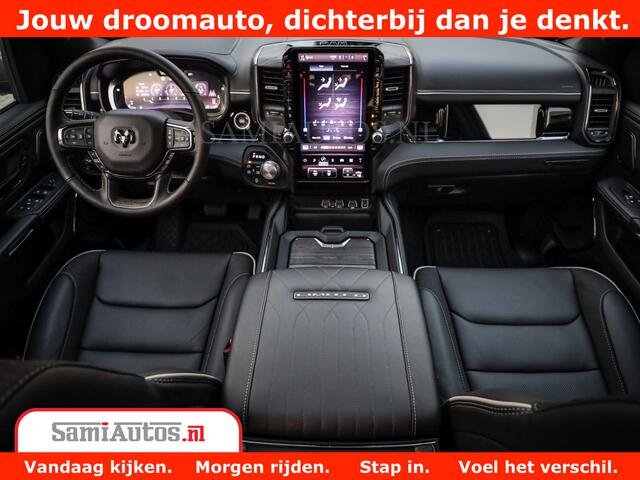 Dodge 1500 Ram Limited Night H.O 540HP 706Nm | Massage + Full Option | De Meest Luxe en Volle Pick-Up in zijn Klasse | Comfortabele Dubbele Cabine met Royale 5 Zitplaatsen | BPM vrij | Nu Leverbaar uit Voorraad | Voorraad Nr 2370 - 5411