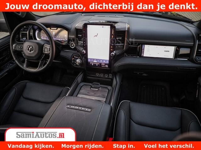 Dodge 1500 Ram Limited Night H.O 540HP 706Nm | Massage + Full Option | De Meest Luxe en Volle Pick-Up in zijn Klasse | Comfortabele Dubbele Cabine met Royale 5 Zitplaatsen | BPM vrij | Nu Leverbaar uit Voorraad | Voorraad Nr 2370 - 5411