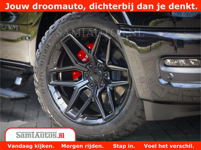 Dodge 1500 Ram Limited Night H.O 540HP 706Nm | Massage + Full Option | De Meest Luxe en Volle Pick-Up in zijn Klasse | Comfortabele Dubbele Cabine met Royale 5 Zitplaatsen | BPM vrij | Nu Leverbaar uit Voorraad | Voorraad Nr 2370 - 5411