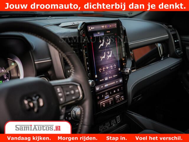 Dodge 1500 Ram Limited Night H.O 540HP 706Nm | Massage + Full Option | De Meest Luxe en Volle Pick-Up in zijn Klasse | Comfortabele Dubbele Cabine met Royale 5 Zitplaatsen | BPM vrij | Nu Leverbaar uit Voorraad | Voorraad Nr 2370 - 5411