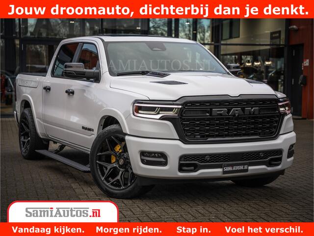Dodge 1500 Ram Limited Night High Output 540HP 706Nm | Massage + Full Option | De Meest Luxe en Volle Pick-Up in zijn Klasse | Comfortabele Dubbele Cabine met Royale 5 Zitplaatsen | BPM vrij | Nu Leverbaar uit Voorraad | Voorraad Nr 2352 - 7649