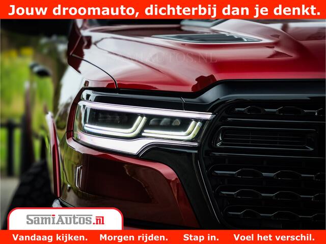 Dodge 1500 Ram Limited Night H.O 540HP 706Nm | Massage + Full Option | De Meest Luxe en Volle Pick-Up in zijn Klasse | Comfortabele Dubbele Cabine met Royale 5 Zitplaatsen | BPM vrij | Nu Leverbaar uit Voorraad | Voorraad Nr 2302 - 7425