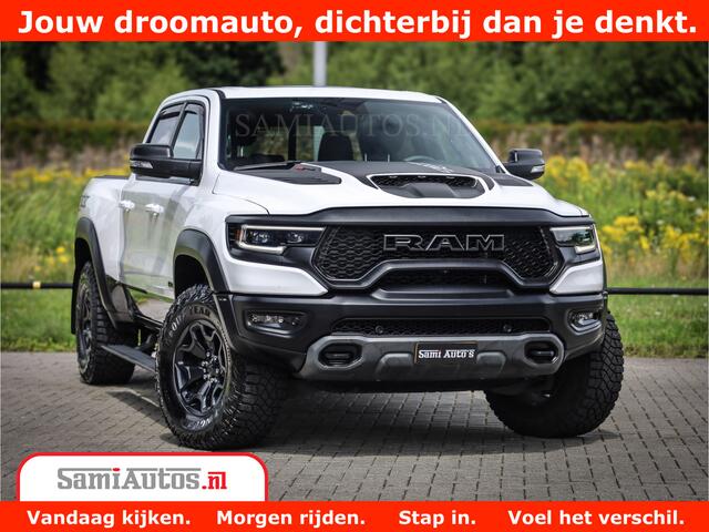 Dodge 1500 Ram TRX 6.2 V8 4x4 | HellCat 611 PK | BEAST | RAM Vol | Black Line | Comfortabele DC Dubbele Cabine met Royale 5 Zitplaatsen | Rode Stiksels | Head-Up | DashCam | Alarm |