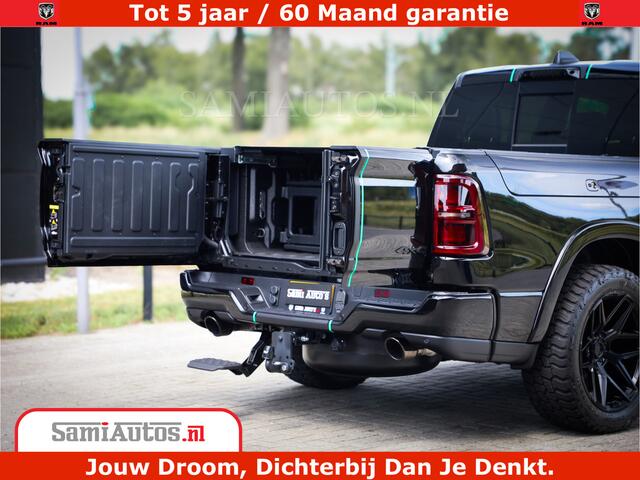 Dodge 1500 Ram Limited H.O 540HP 706Nm | Massage + Full Option | De Meest Luxe en Volle Pick-Up in zijn Klasse | Comfortabele Dubbele Cabine met Royale 5 Zitplaatsen | BPM vrij | Nu Leverbaar uit Voorraad | Voorraad Nr 2332 - 5179