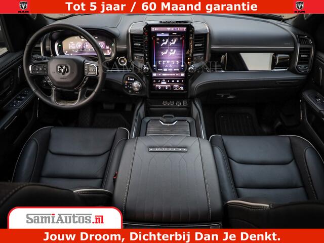 Dodge 1500 Ram Limited Night High Output 540HP 706Nm | Massage + Full Option | De Meest Luxe en Volle Pick-Up in zijn Klasse | Comfortabele Dubbele Cabine met Royale 5 Zitplaatsen | BPM vrij | Nu Leverbaar uit Voorraad | Voorraad Nr 2350 - 5181