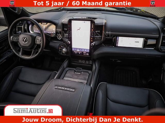Dodge 1500 Ram Limited Night High Output 540HP 706Nm | Massage + Full Option | De Meest Luxe en Volle Pick-Up in zijn Klasse | Comfortabele Dubbele Cabine met Royale 5 Zitplaatsen | BPM vrij | Nu Leverbaar uit Voorraad | Voorraad Nr 2350 - 5181