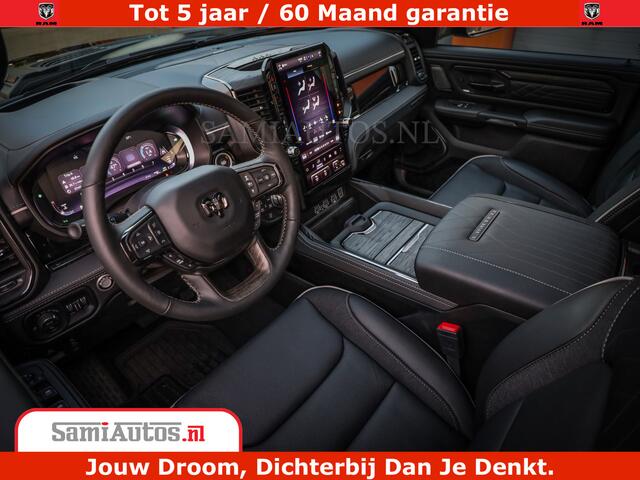 Dodge 1500 Ram Limited Night High Output 540HP 706Nm | Massage + Full Option | De Meest Luxe en Volle Pick-Up in zijn Klasse | Comfortabele Dubbele Cabine met Royale 5 Zitplaatsen | BPM vrij | Nu Leverbaar uit Voorraad | Voorraad Nr 2350 - 5181