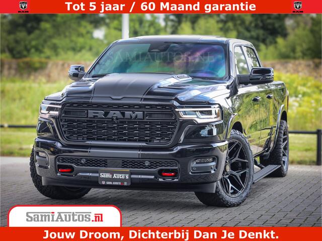 Dodge 1500 Ram Limited Night High Output 540HP 706Nm | Massage + Full Option | De Meest Luxe en Volle Pick-Up in zijn Klasse | Comfortabele Dubbele Cabine met Royale 5 Zitplaatsen | BPM vrij | Nu Leverbaar uit Voorraad | Voorraad Nr 2367 - 5430