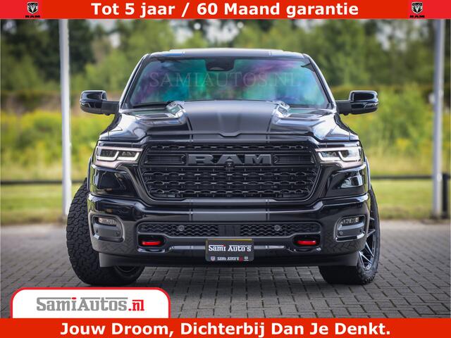 Dodge 1500 Ram Limited Night High Output 540HP 706Nm | Massage + Full Option | De Meest Luxe en Volle Pick-Up in zijn Klasse | Comfortabele Dubbele Cabine met Royale 5 Zitplaatsen | BPM vrij | Nu Leverbaar uit Voorraad | Voorraad Nr 2367 - 5430