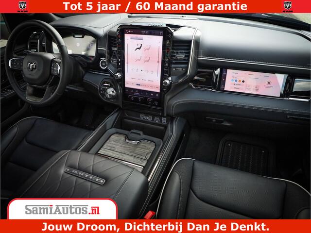 Dodge 1500 Ram Limited Night High Output 540HP 706Nm | Massage + Full Option | De Meest Luxe en Volle Pick-Up in zijn Klasse | Comfortabele Dubbele Cabine met Royale 5 Zitplaatsen | BPM vrij | Nu Leverbaar uit Voorraad | Voorraad Nr 2367 - 5430