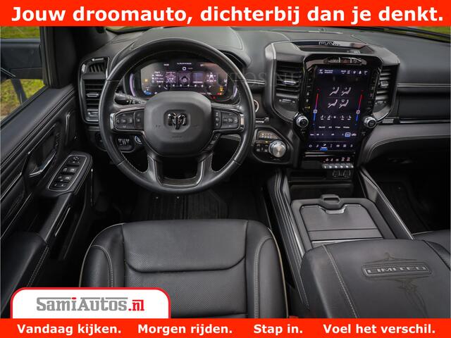 Dodge 1500 Ram LIMITED NIGHT 5.7 V8 | BLACK OPS | MULTITAILGATE | PANO | ADAPTIVE CRUISE | 360CAM | APPLE CARPLAY | PRINS LPG ONDERBOUW | LUCHTVERING | 4X4 | Comfortabele Dubbele Cabine met Royale 5 Zitplaatsen |