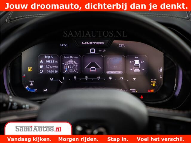 Dodge 1500 Ram LIMITED NIGHT 5.7 V8 | BLACK OPS | MULTITAILGATE | PANO | ADAPTIVE CRUISE | 360CAM | APPLE CARPLAY | PRINS LPG ONDERBOUW | LUCHTVERING | 4X4 | Comfortabele Dubbele Cabine met Royale 5 Zitplaatsen |