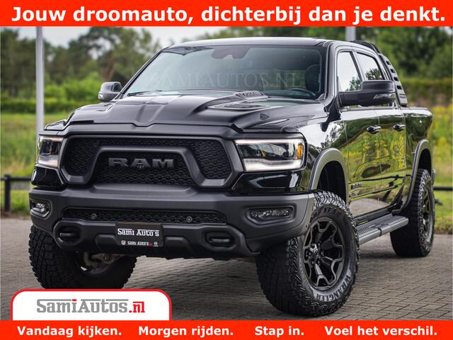 Dodge 1500 RAM REBEL TRX STYLE | BODY LIFT | RAMBAR | 4X4 | LPG | HUD HEADUP | DIGI CLUSTER | 360CAM | ADAPTIVE CRUISE | RAM BAR ROLLCOVER | Comfortabele Dubbele Cabine met Royale 5 Zitplaatsen |