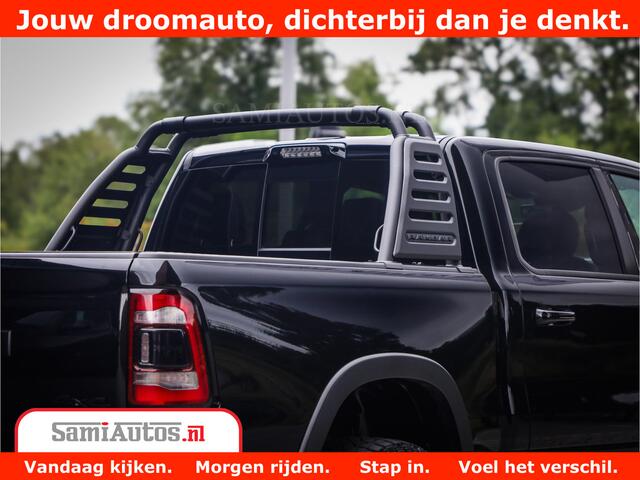 Dodge 1500 RAM REBEL TRX STYLE | BODY LIFT | RAMBAR | 4X4 | LPG | HUD HEADUP | DIGI CLUSTER | 360CAM | ADAPTIVE CRUISE | RAM BAR ROLLCOVER | Comfortabele Dubbele Cabine met Royale 5 Zitplaatsen |