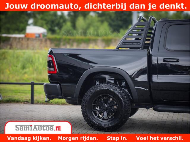 Dodge 1500 RAM REBEL TRX STYLE | BODY LIFT | RAMBAR | 4X4 | LPG | HUD HEADUP | DIGI CLUSTER | 360CAM | ADAPTIVE CRUISE | RAM BAR ROLLCOVER | Comfortabele Dubbele Cabine met Royale 5 Zitplaatsen |