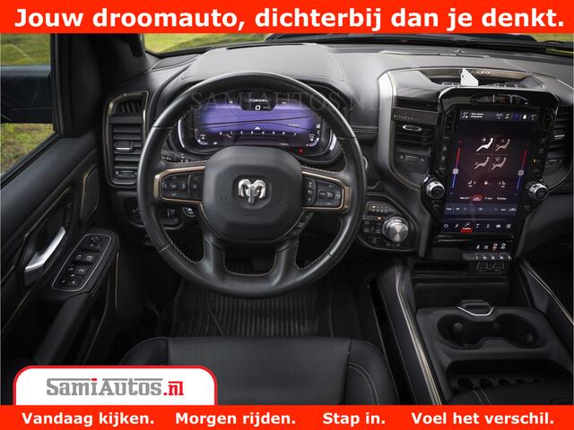 Dodge 1500 RAM REBEL TRX STYLE | BODY LIFT | RAMBAR | 4X4 | LPG | HUD HEADUP | DIGI CLUSTER | 360CAM | ADAPTIVE CRUISE | RAM BAR ROLLCOVER | Comfortabele Dubbele Cabine met Royale 5 Zitplaatsen |